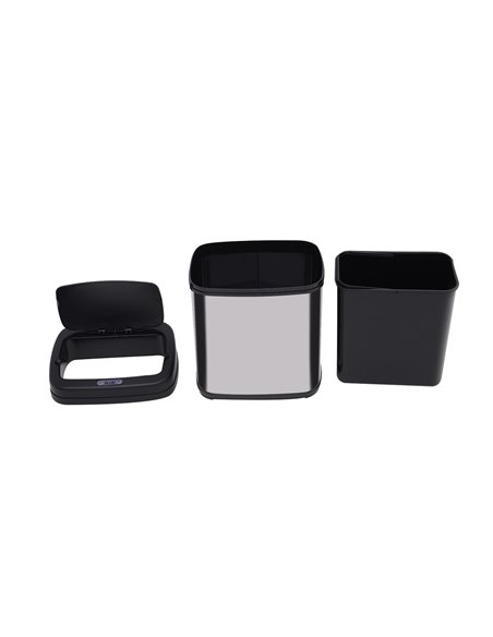 HOMCOM 20L LUXURY Automatic Sensor Dustbin Kitchen Waste Bin Rubbish Trashcan Auto Dustbin Stainless Steel with Bucket 33*25*42. - pic 69319 | FastDaddyshop