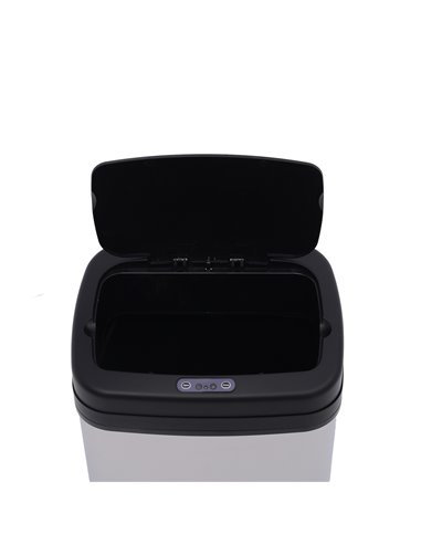 HOMCOM 20L LUXURY Automatic Sensor Dustbin Kitchen Waste Bin Rubbish Trashcan Auto Dustbin Stainless Steel with Bucket 33*25*42.