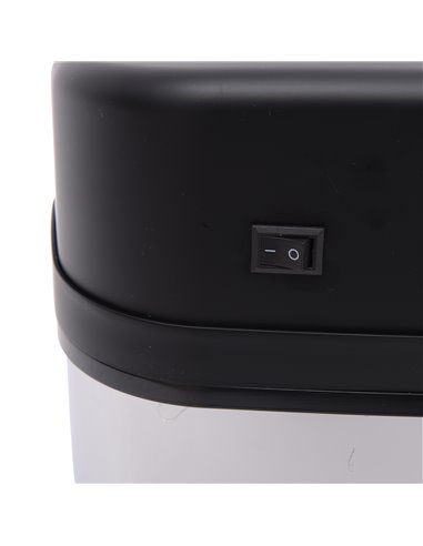 HOMCOM 20L LUXURY Automatic Sensor Dustbin Kitchen Waste Bin Rubbish Trashcan Auto Dustbin Stainless Steel with Bucket 33*25*42.