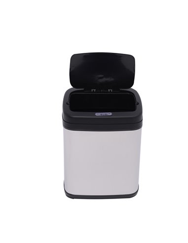 HOMCOM 20L LUXURY Automatic Sensor Dustbin Kitchen Waste Bin Rubbish Trashcan Auto Dustbin Stainless Steel with Bucket 33*25*42.