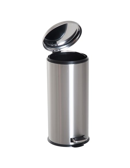 HOMCOM Foot Pedal Bin Stainless Steel Metal Waste Rubbish Lid Kitchen Garbage 30L 851-013 - pic 69334 | FastDaddyshop
