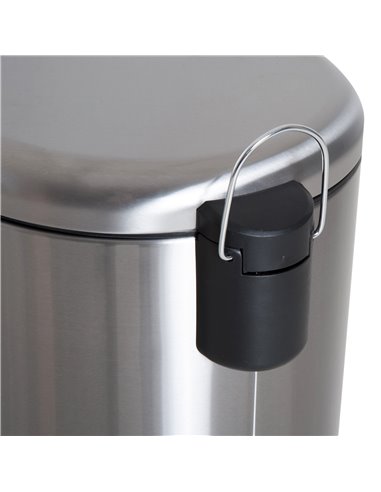 HOMCOM Foot Pedal Bin Stainless Steel Metal Waste Rubbish Lid Kitchen Garbage 30L 851-013