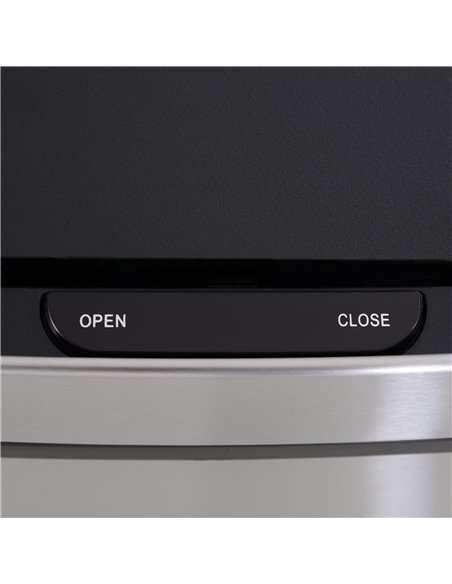 HOMCOM 72L Recycling Sensor Bin, Stainless Steel 3 Compartments for Both Wet or Dry Waste with Removable Lid Kitchen Home 851-01 - pic 69351 | FastDaddyshop
