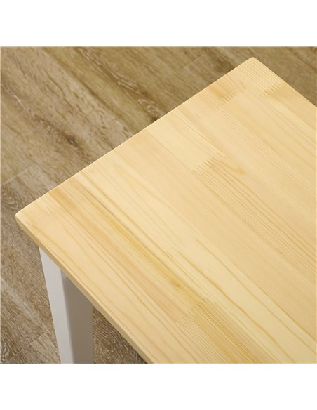 HOMCOM 102 cm Wood Dining Bench for 2 People, Wooden Bench for Kitchen, Dining Room, Entryway, NaturalВ WoodВ Effect 837-334V01N - pic 69396 | FastDaddyshop