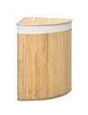 HOMCOM Bamboo Laundry Basket with Lid, 55 Litres Laundry Hamper, Natural 850-218V00ND