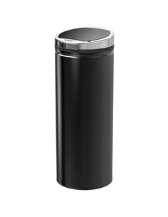 HOMCOM 50L Stainless Steel Sensor Trash Can W/ Bucket-Black 03-0046