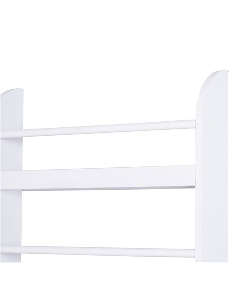 HOMCOM Wood Wall/Standing Magazine Holders Book Rack Shelf 4 Tiers Space Saving Design Water Resist Home Office Decoration 836-1 - pic 69620 | FastDaddyshop