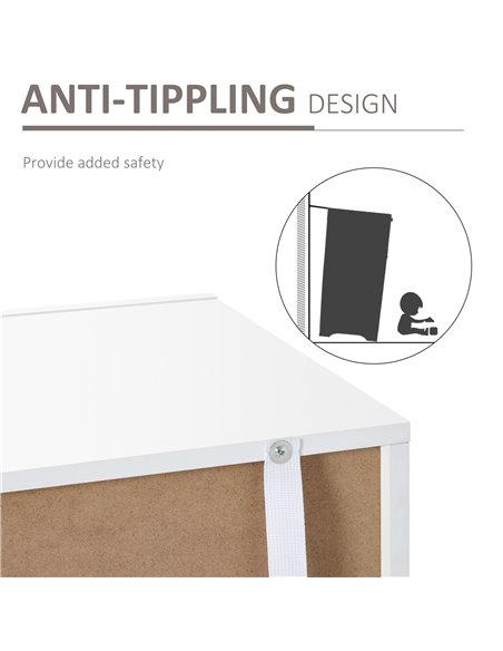 HOMCOM High Gloss LED Cabinet Cupboard Sideboard Buffet Console with RGB Lighting for Entryway, Dining Area, Living Room, White  - pic 69654 | FastDaddyshop