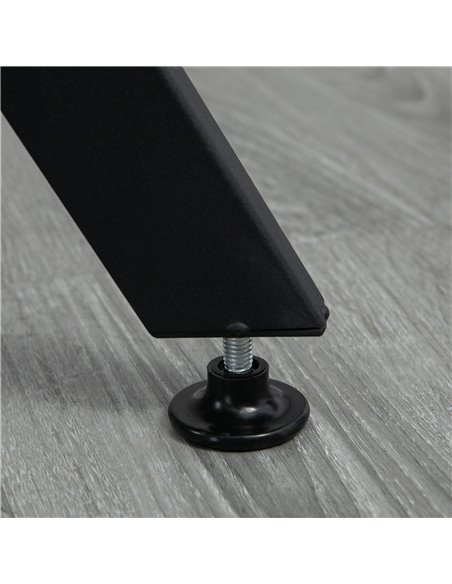 HOMCOM Dining Room Table with Black Legs Anti-slip Foot Pads for Living Room Dining Room 90 x 76 cm Brown 835-860V00BN - pic 69781 | FastDaddyshop
