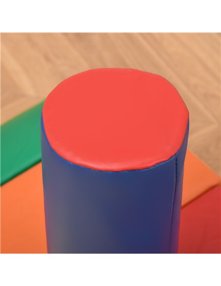 HOMCOM 7 Piece Soft Play Blocks Kids Climb and Crawl Gym Toy Foam Building and Stacking Blocks Non-Toxic Learning Play Set Educa - pic 69909 | FastDaddyshop