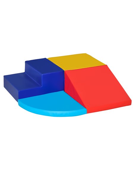 HOMCOM Educational Soft Play, 4-Piece Foam Climb and Crawl Set, Colourful Activity Toys for Toddlers and Preschoolers 3D0-011 - pic 69937 | FastDaddyshop