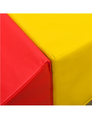 HOMCOM Educational Soft Play, 4-Piece Foam Climb and Crawl Set, Colourful Activity Toys for Toddlers and Preschoolers 3D0-011