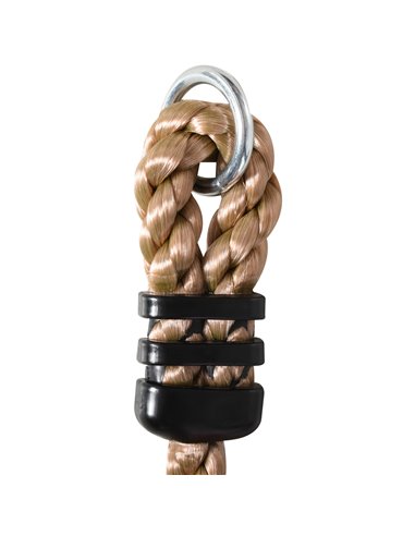 HOMCOM Climbing Rope with Disc Swings and Platforms, Multicolour Outdoor Playset for Backyard Playground 344-022