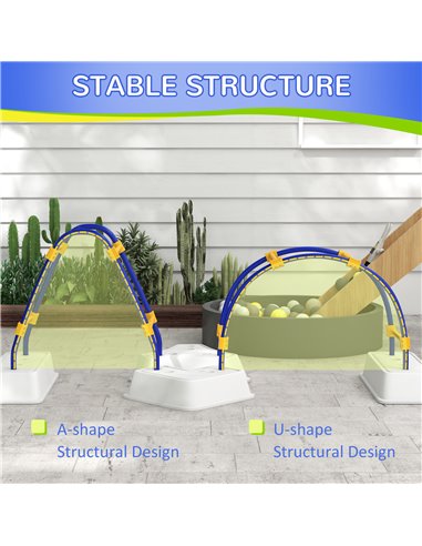 Outsunny Kids Climber with Climbing Arch, Triangle Climber for Indoor Outdoor Use, for Toddlers 3-6 Years Old, Blue 34D-001V00BU
