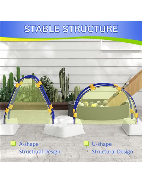 Outsunny Kids Climber with Climbing Arch, Triangle Climber for Indoor Outdoor Use, for Toddlers 3-6 Years Old, Blue 34D-001V00BU - pic 70006 | FastDaddyshop