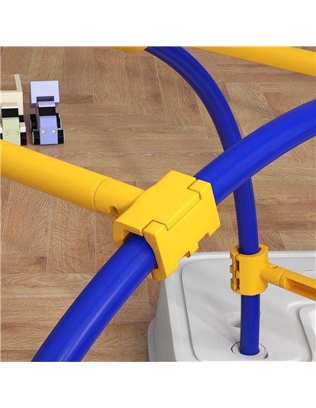Outsunny Kids Climber with Climbing Arch, Triangle Climber for Indoor Outdoor Use, for Toddlers 3-6 Years Old, Blue 34D-001V00BU - pic 70007 | FastDaddyshop