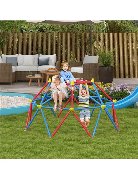 Outsunny 6 FT Toddler Climbing Frame Outdoor with Rust and UV-Resistant Steel for 1-4 Kids Ages 3-8 Years Old 34D-002V00RD - pic 70037 | FastDaddyshop