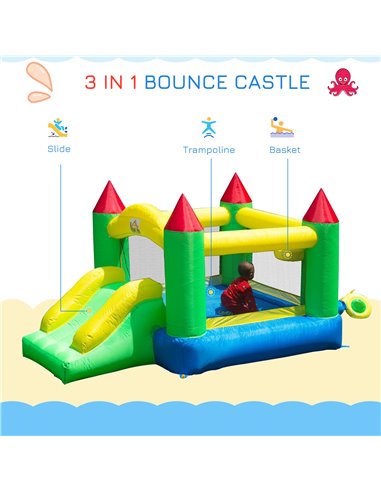 HOMCOM Inflatable Kids Bounce Jumper w/ Blower 342-003