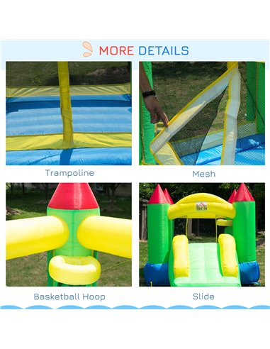 HOMCOM Inflatable Kids Bounce Jumper w/ Blower 342-003
