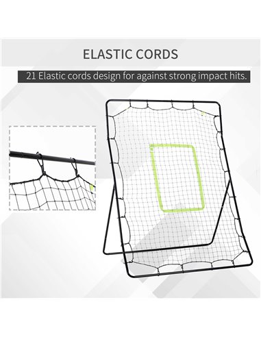 HOMCOM Football Rebounder Net Kids Adults Soccer  Game Spot Baseball Softball Training Aid Practise Target Strike Shot Goal Play