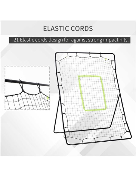 HOMCOM Football Rebounder Net Kids Adults Soccer  Game Spot Baseball Softball Training Aid Practise Target Strike Shot Goal Play - pic 70131 | FastDaddyshop