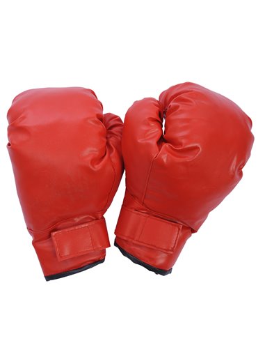 HOMCOM Kids Boxing Punch Bag Set, Freestanding with Gloves, Durable PU Material, Black/Red B1-0053