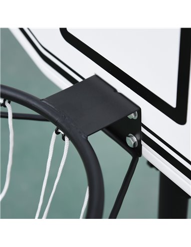 HOMCOM Basketball Stand 94-123cm Basket Height Adjustable Hoop For Kids Adults Suitable for Pool Side A61-001