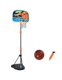 HOMCOM Kids Basketball Hoop Stand, Height Adjustable, Multicolour 341-039