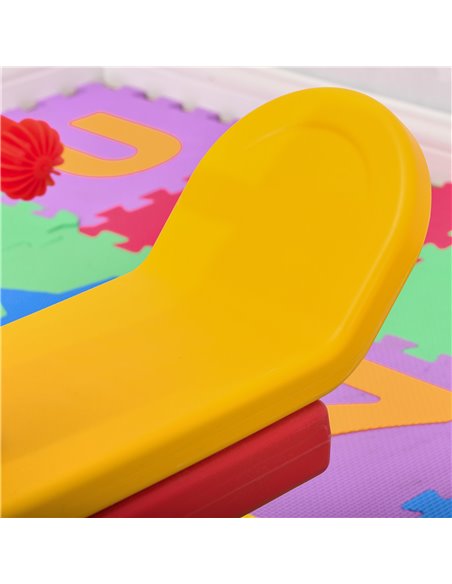 HOMCOM Kids Seesaw Safe Teeter Totter 2 Seats with Easy-Grip Handles, 360 Degrees Rotating Safe, Backyard Equipment, for 1-4 yea - pic 70259 | FastDaddyshop