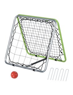 HOMCOM Football Training Net, Soccer Kickback Target Goal Net, Multicoloured A90-221