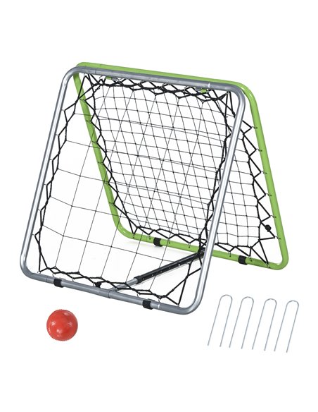 HOMCOM Football Training Net, Soccer Kickback Target Goal Net, Multicoloured A90-221 - pic 70261 | FastDaddyshop