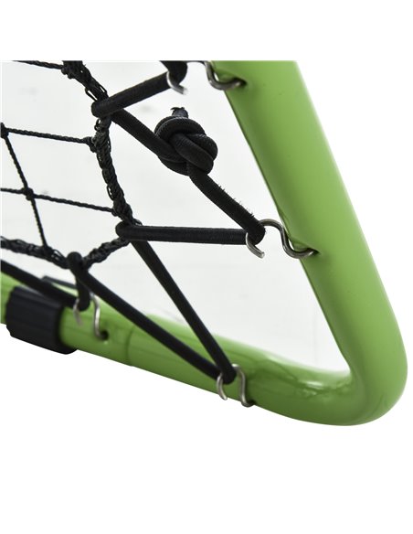 HOMCOM Football Training Net, Soccer Kickback Target Goal Both Side Rebounder Net, Adjustable Angle Goal Training Set for Kids a - pic 70267 | FastDaddyshop