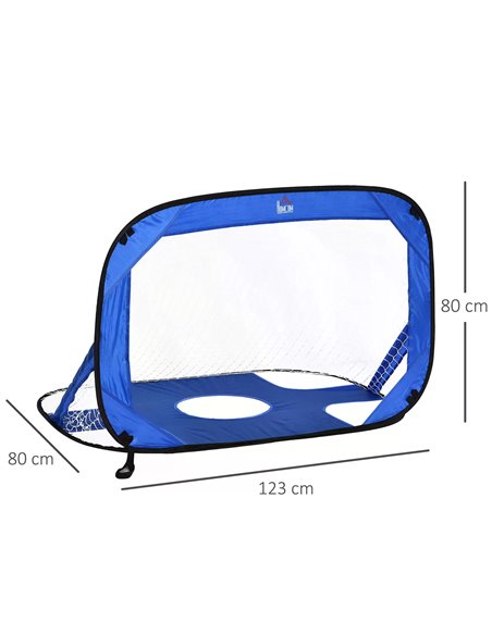 HOMCOM 2-in-1 Pop Up Football Goal Nets for Kids, Garden Outdoor Sports and Practice Target A62-014 - pic 70317 | FastDaddyshop