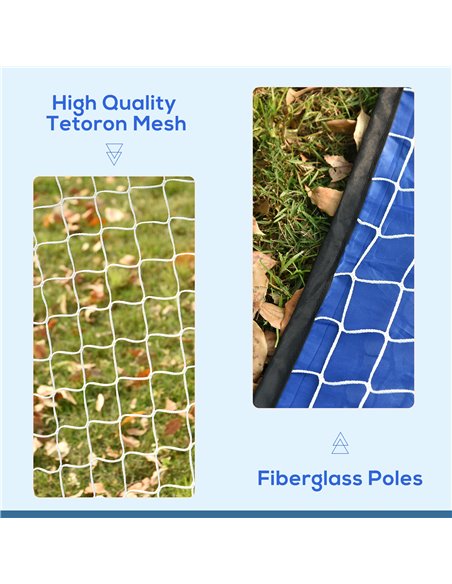 HOMCOM 2-in-1 Pop Up Football Goal Nets for Kids, Garden Outdoor Sports and Practice Target A62-014 - pic 70322 | FastDaddyshop