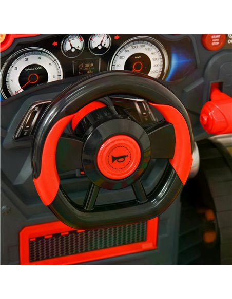 HOMCOM Kids Toy Truck Set, Toddler Educational Car Service Station Playset, Take Apart Workshop, w/ RC Car Key, Light, for 3-5 Y - pic 70358 | FastDaddyshop