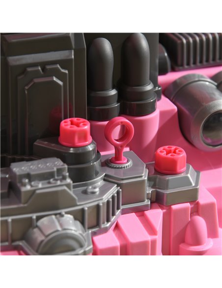 HOMCOM Kids Truck Engine Toy Set, with Horn, Light, Car Key, for Ages 3-5 Years - Pink 350-128V00PK - pic 70403 | FastDaddyshop