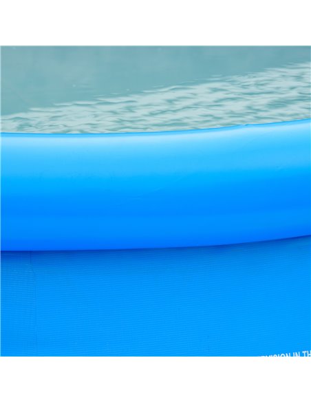 Outsunny Inflatable Family Swimming Pool, Family-Sized Round Paddling Pool w/ Hand Pump for Kids, Adults, Outdoor, Garden, 274cm - pic 70457 | FastDaddyshop