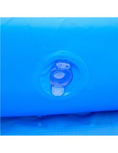Outsunny Inflatable Family Swimming Pool, Family-Sized Round Paddling Pool w/ Hand Pump for Kids, Adults, Outdoor, Garden, 274cm