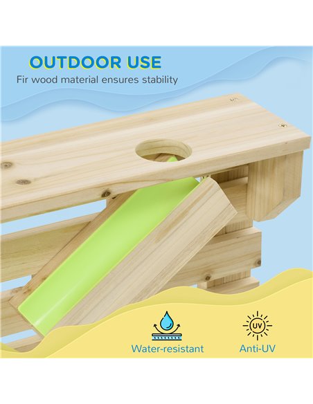 Outsunny Outdoor Kids Running Water and Sand Playset, with 18 Accessories 343-055V00ND - pic 70463 | FastDaddyshop