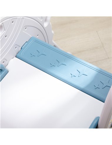AIYAPLAY Freestanding Kids Slide, Indoor Space Theme Baby Slide for Toddlers 1.5-3 Years, Blue 331-035V00BU