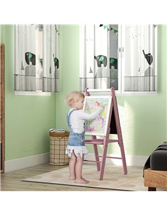 AIYAPLAY Art Easel for Kids with Paper Roll, Height Adjustable, Pink 3B0-008V00PK 2