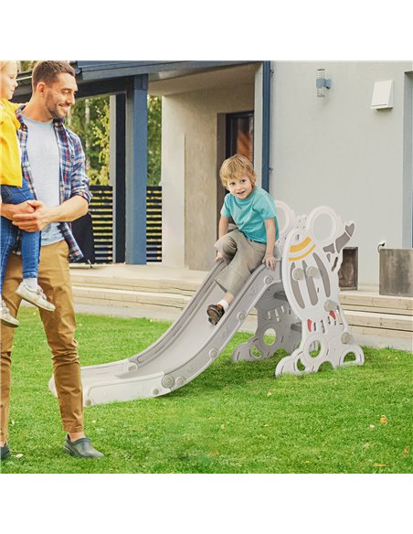 AIYAPLAY Space Theme Kids Slide, Indoor Freestanding Slide for Toddlers Ages 1.5-3 Years, Grey 331-035V00GY - pic 70505 | FastDaddyshop