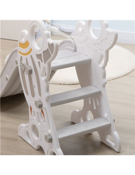 AIYAPLAY Space Theme Kids Slide, Indoor Freestanding Slide for Toddlers Ages 1.5-3 Years, Grey 331-035V00GY - pic 70512 | FastDaddyshop