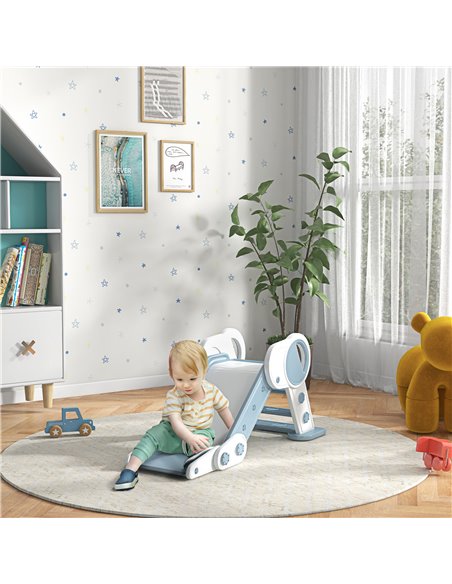 AIYAPLAY Foldable Kids Slide Indoor, Freestanding Baby Slide for 1.5-3 Years Old, Grey 331-039V00GY - pic 70514 | FastDaddyshop