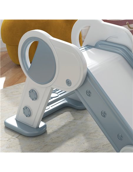 AIYAPLAY Foldable Kids Slide Indoor, Freestanding Baby Slide for 1.5-3 Years Old, Grey 331-039V00GY - pic 70520 | FastDaddyshop