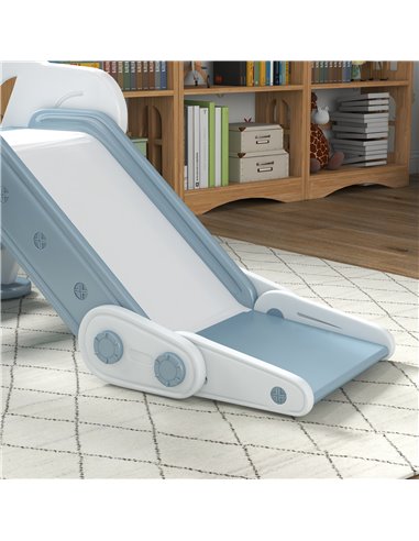 AIYAPLAY Foldable Kids Slide Indoor, Freestanding Baby Slide for 1.5-3 Years Old, Grey 331-039V00GY