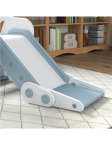 AIYAPLAY Foldable Kids Slide Indoor, Freestanding Baby Slide for 1.5-3 Years Old, Grey 331-039V00GY - pic 70521 | FastDaddyshop