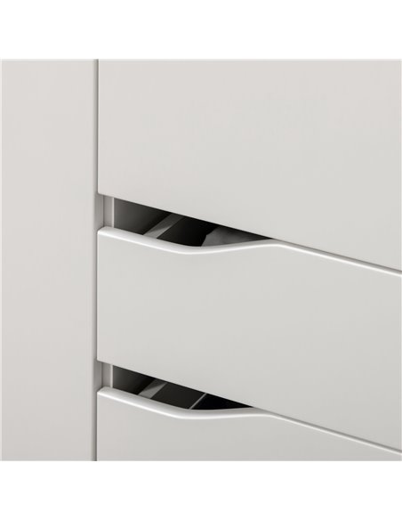HOMCOM Wardrobe with 2 Doors, 2 Drawers, Hanging Rail, Shelves for Bedroom Clothes Storage Organiser, 89x50x185cm, White - pic 7056 | FastDaddyshop