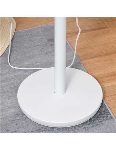 HOMCOM 32'' Air Circulator Fan 3 Speed, 70° Oscillation 90° Vertical Tilt, Round Base, Carry Handle, for Living Room, Bedroom, O