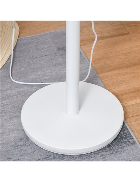 HOMCOM 32'' Air Circulator Fan 3 Speed, 70° Oscillation 90° Vertical Tilt, Round Base, Carry Handle, for Living Room, Bedroom, O - pic 70592 | FastDaddyshop
